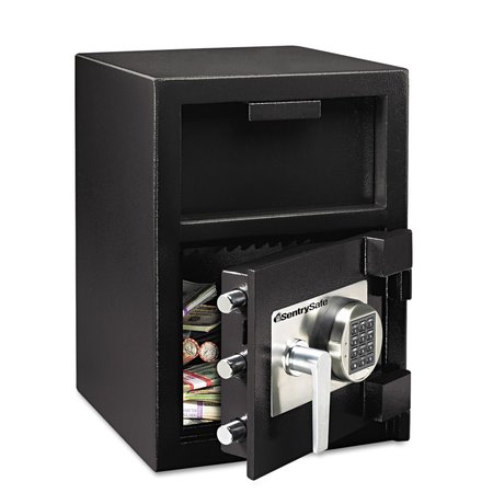 SENTRY SAFE Depository Safe, with Programmable Electronic lock with time delay 110 lbs lb, 1.3 cu ft, Steel DH-109E